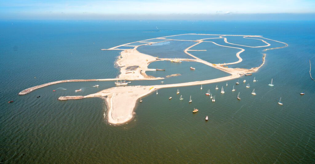 Das Naturschutzgebiet Marker Wadden am Niederlande