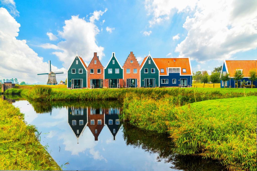 Das Fischerdorf Volendam, Nordholland, Niederlande