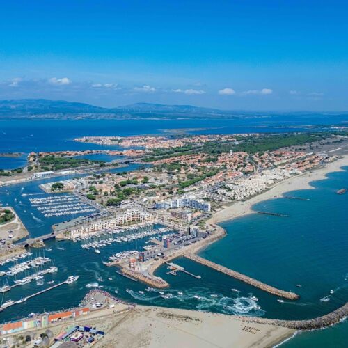 Port Barcarès vu du ciel