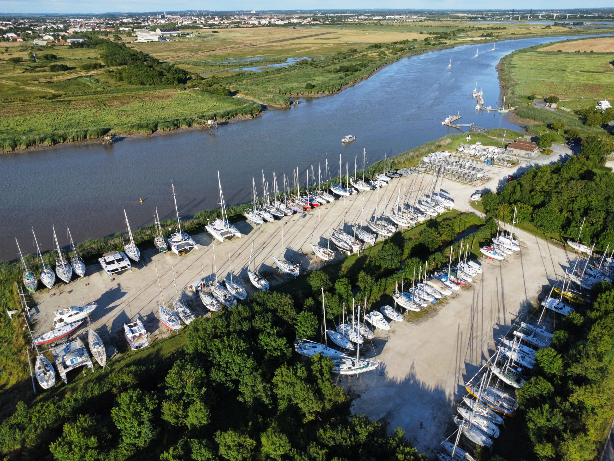Port Adhoc Soubise aerial view
