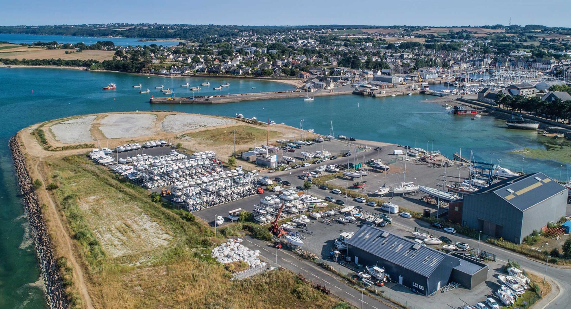 Port Adhoc Paimpol aerial view