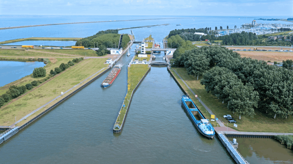 Navigation autour de Lelystad