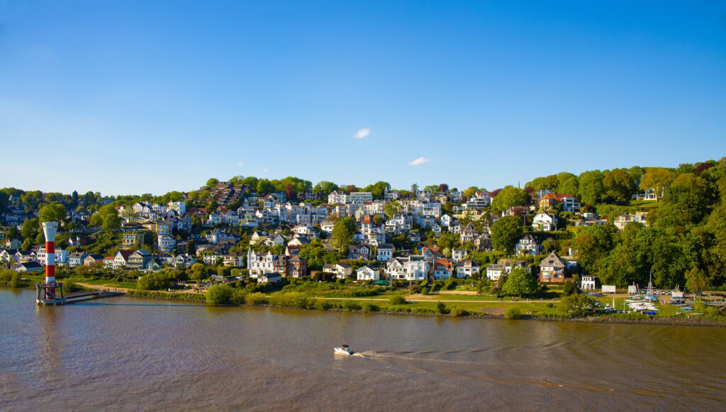 Blankenese-wijk, Hamburg, Duitsland